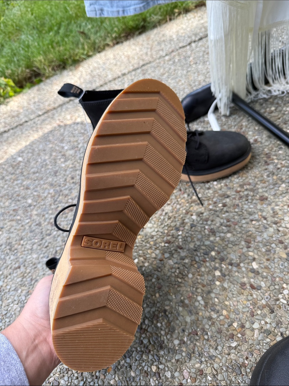 Sorel Black High Line Lace-Up Ankle Boots - Picture 4 of 4